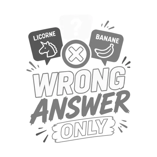 Logo Wrong Answer Only